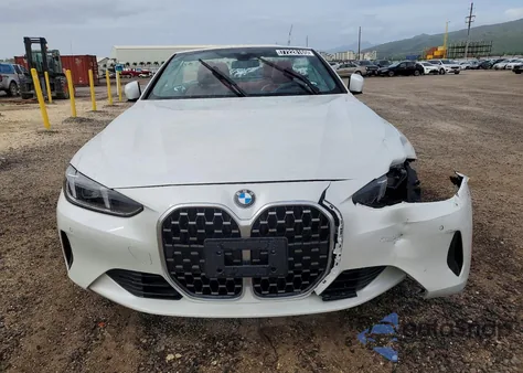 2025 BMW 430I z USA, uszkodzony, nr VIN WBA33DB04SCU58678